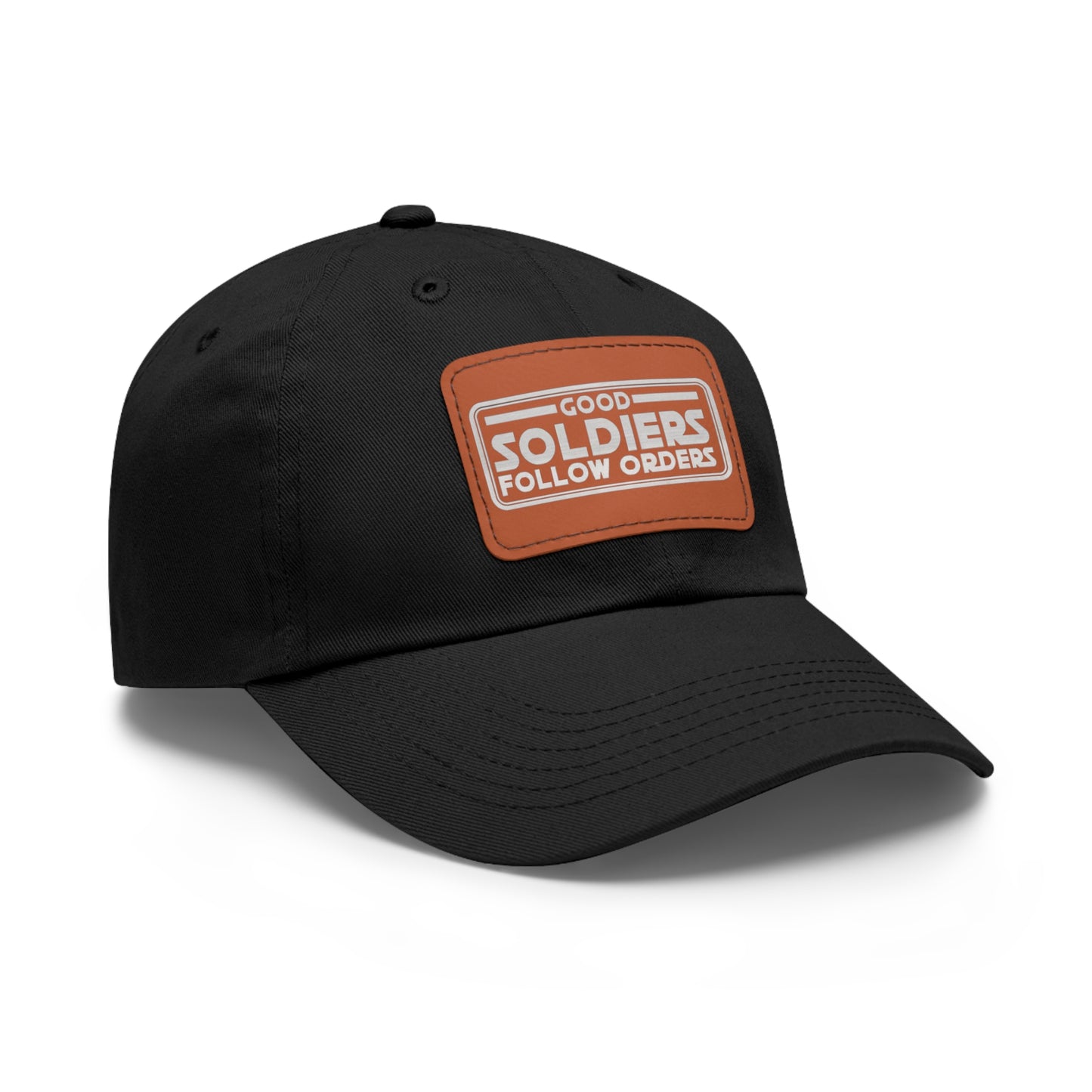 Good Soldiers Follow Order's Hat with Leather Patch (Rectangle)
