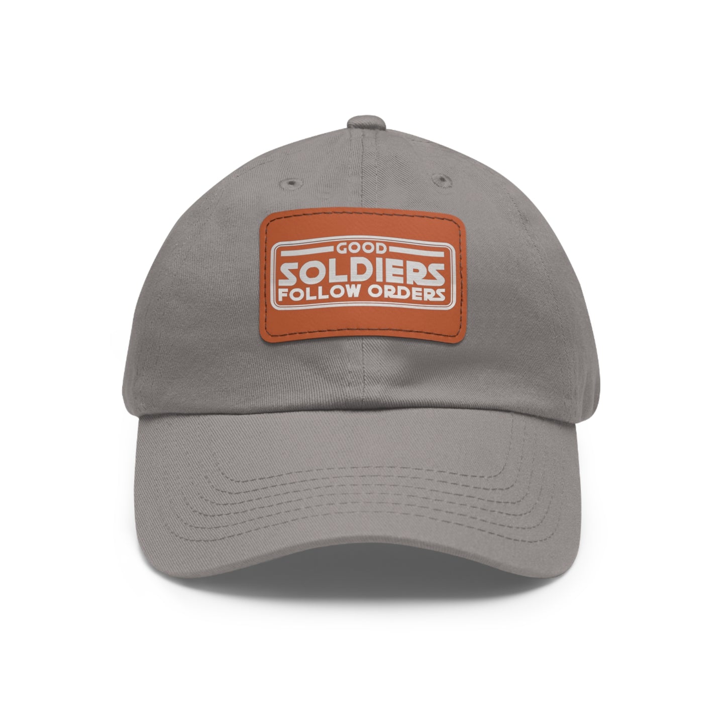 Good Soldiers Follow Order's Hat with Leather Patch (Rectangle)