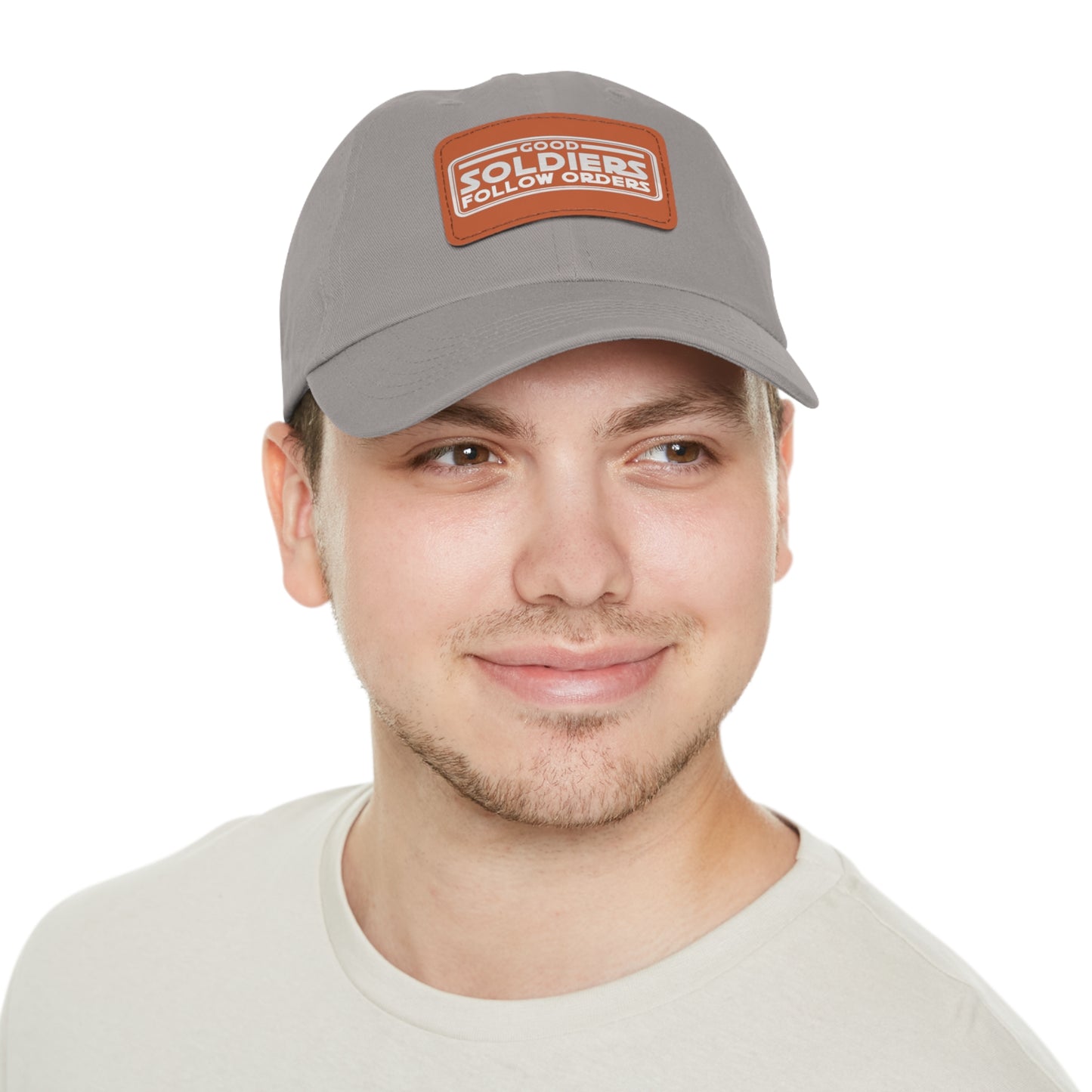 Good Soldiers Follow Order's Hat with Leather Patch (Rectangle)