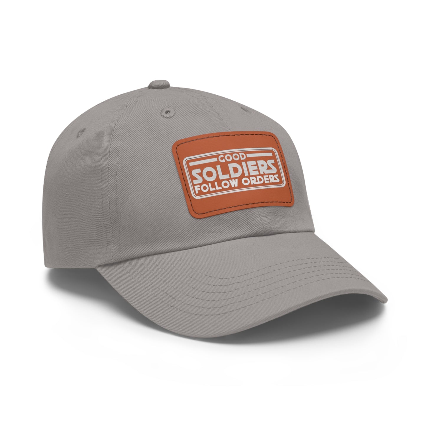 Good Soldiers Follow Order's Hat with Leather Patch (Rectangle)